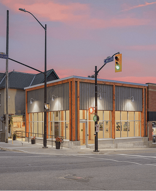 Commercial building at 17 Seguin Street in downtown Parry Sound, Ontario