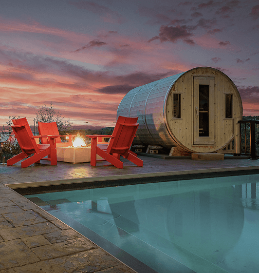 Sauna and Fire Feature
