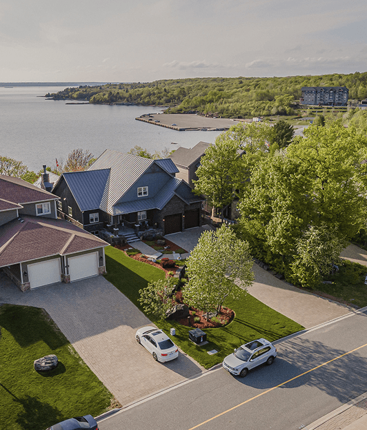 Aerial Lakefront View