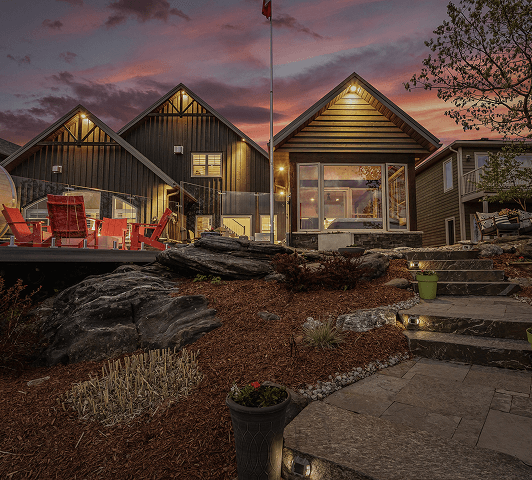 Rear Exterior at Sunset
